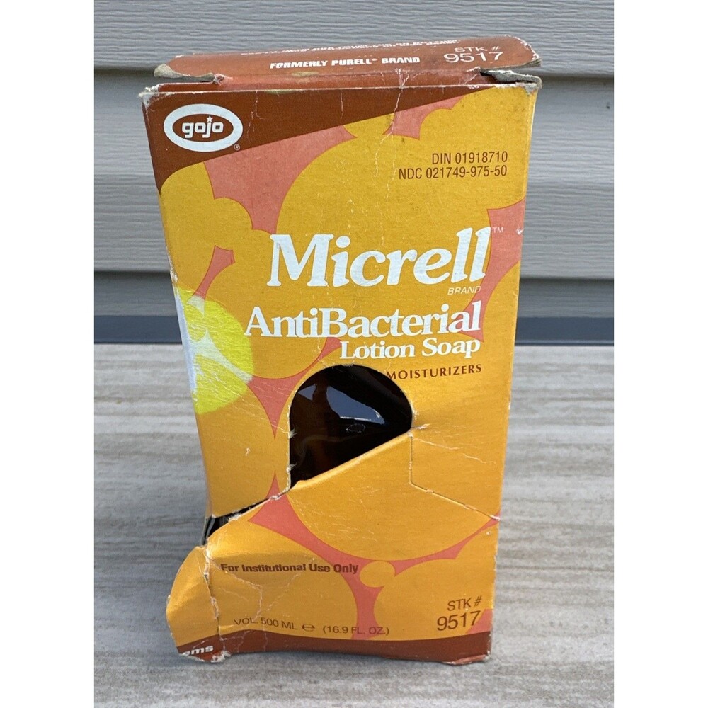 GOJO 9517 Micrell Antibacterial Lotion Soap 500ml PRO Refill Orange Vintage